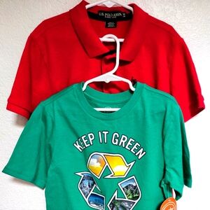 [NWT/Preowned] [Bundle of Two] Boys' T/Short-sleeved shirts